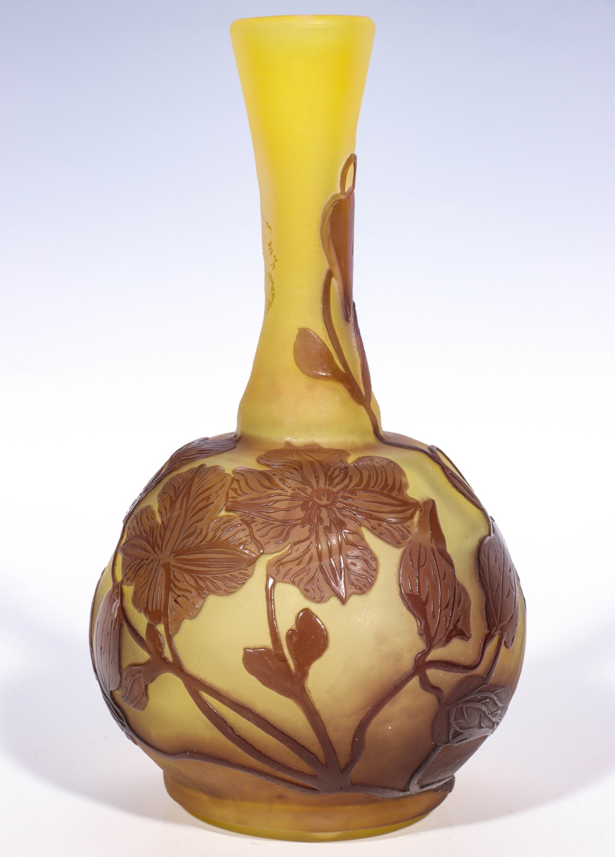 A FRENCH CAMEO GLASS VASE SIGNED GALLÃ‰
