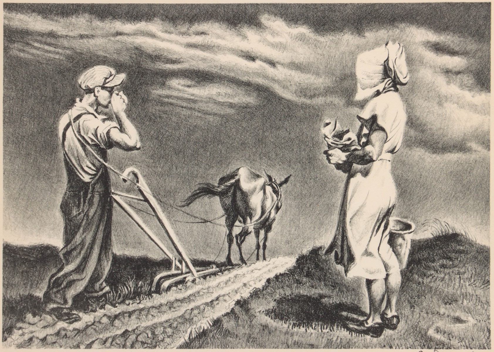 GEORGES SCHREIBER (1904-1977) PENCIL SIGNED LITHOGRAPH