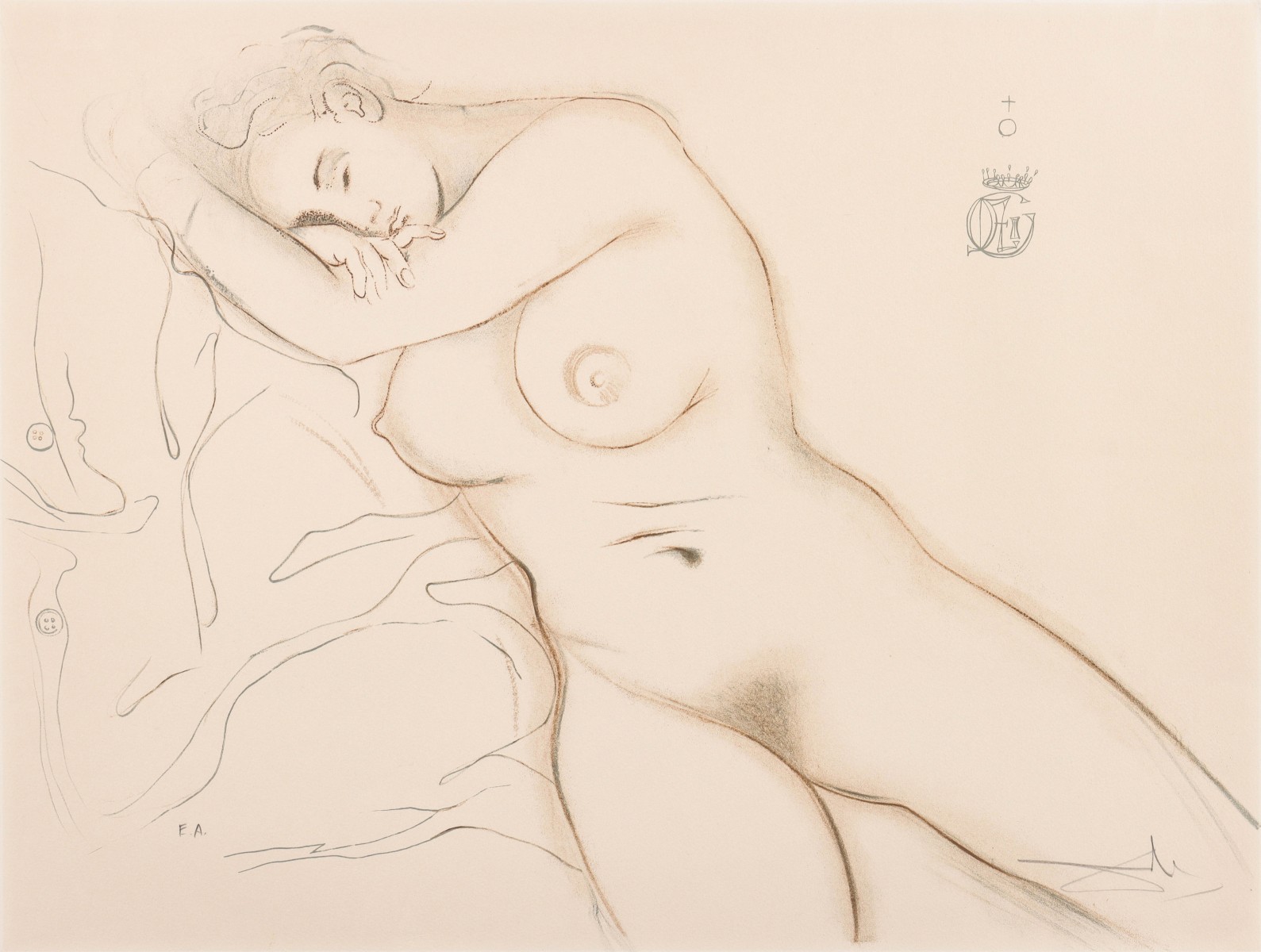 SALVADOR DALI (1904-1989) PENCIL SIGNED LITHOGRAPH