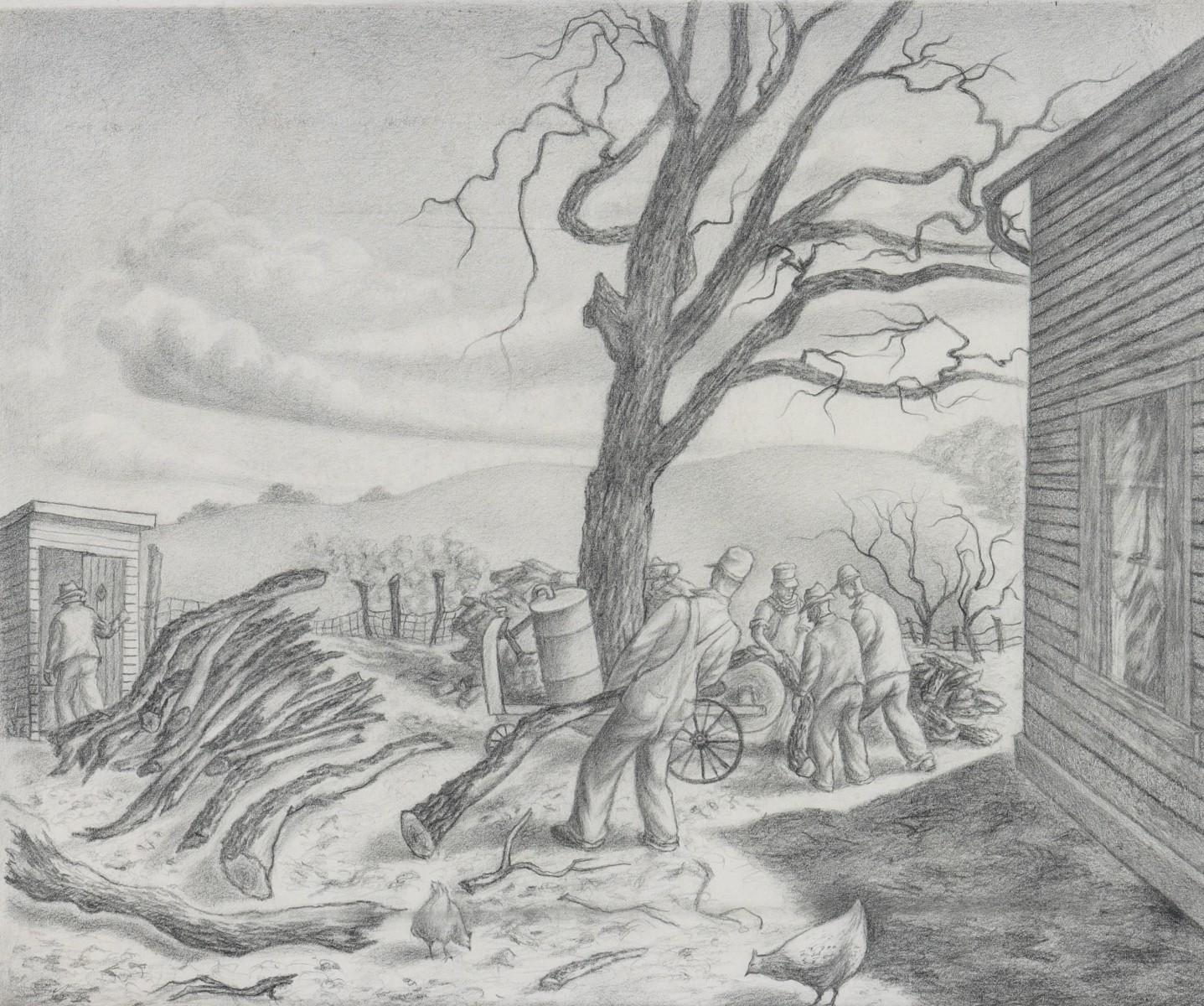 JOSEPH MEERT (1905-1990) GRAPHITE ON PAPER
